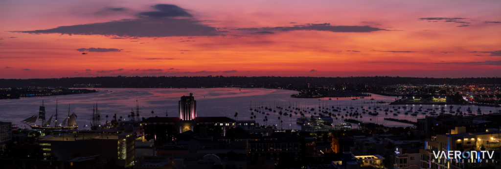 Sunset over San Diego, CA